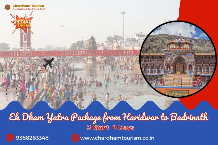 Ek Dham Yatra package for Haridwar to Badrinath - Chardham Tourism